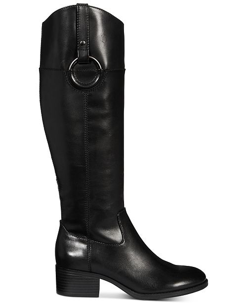 Alfani Women's Bexleyy Riding Leather Boots, Created for Macy's & Reviews - Boots - Shoes - Macy's 长靴