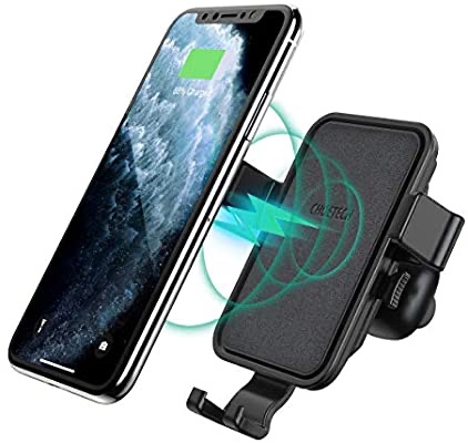 Amazon有车载手机充电支架CHOETECH Wireless Car Charger, 10W/7.5W Fast Wireless Charger Air Vent Phone Holder with Aroma Diffuser Compatible iPhone 11/11 Pro Max/XS Max,iPhone SE, Galaxy S20/Note 10