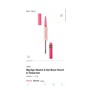 $18 Tarte Big Ego Sketch & Set Brow Pencil & Tinted Gel & Reviews - Makeup - Beauty - Macy s