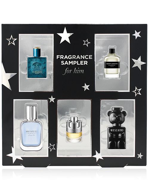 Created For Macy's 5-Pc. Fragrance Sampler For Him Gift Set, Created for Macy's & Reviews - All Perfume - Beauty - Macy's macy q香套装半价！