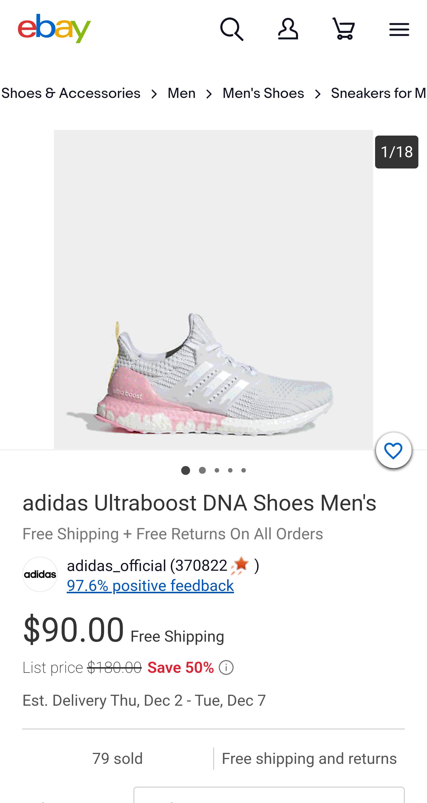 adidas Ultraboost DNA 鞋