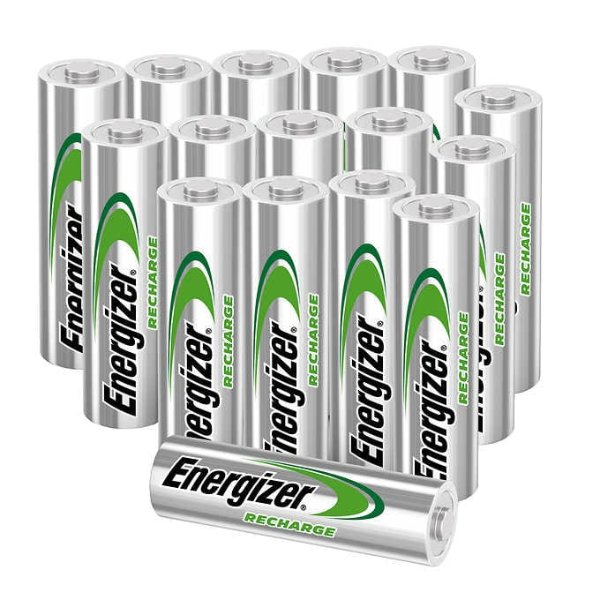Rechargeable 2300 mAH AA Batteries, 16-pack