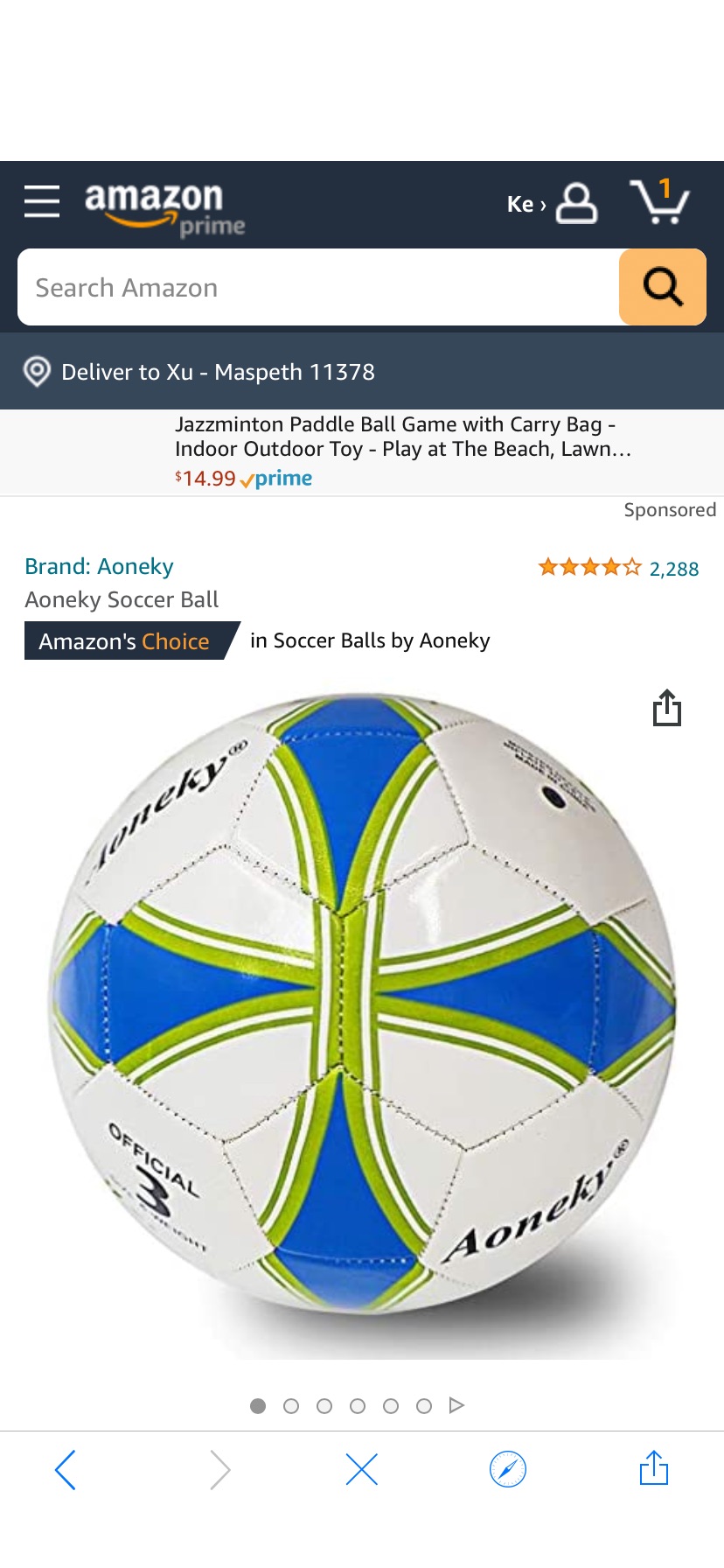 Aoneky Kids Soccer Ball Size 3 - Deflated Mini Soccer Ball - Soccer Ball for Boy Girl Aged 3 - 8 Years Old, Small Soccerball Game : Sports & Outdoors。足球