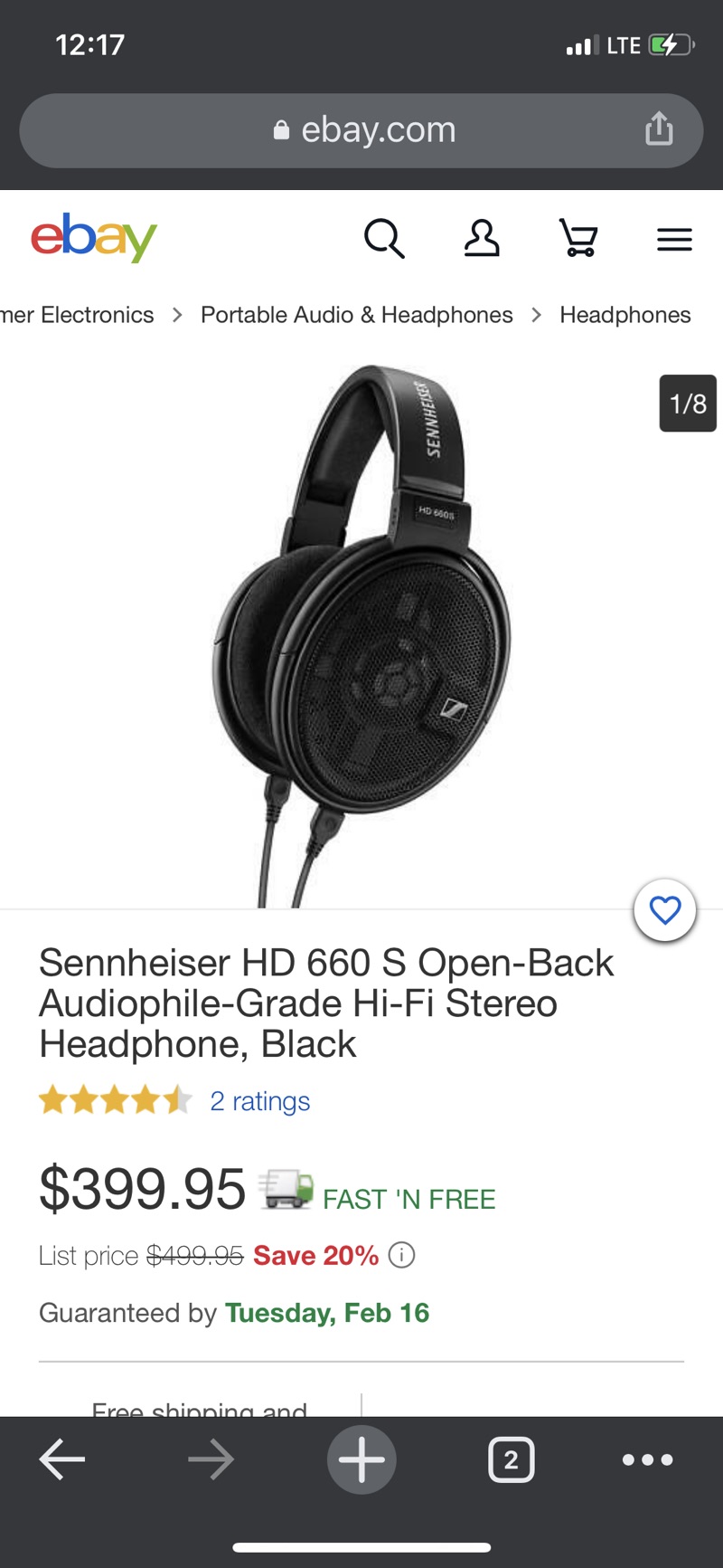 Sennheiser HD 660 S 开放式耳机