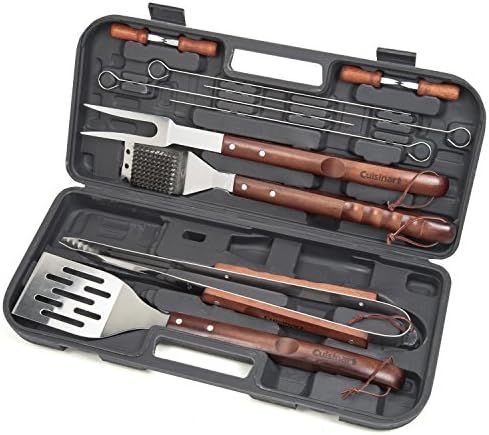 Amazon.com: Cuisinart CGS-W13 Wooden Handle Tool Set, Black (13-Piece) : Patio, Lawn &amp; Garden