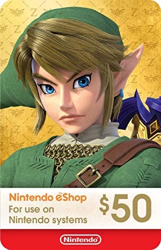 Amazon.com: $50 Nintendo eShop Gift Card [Digital Code] 电子礼卡