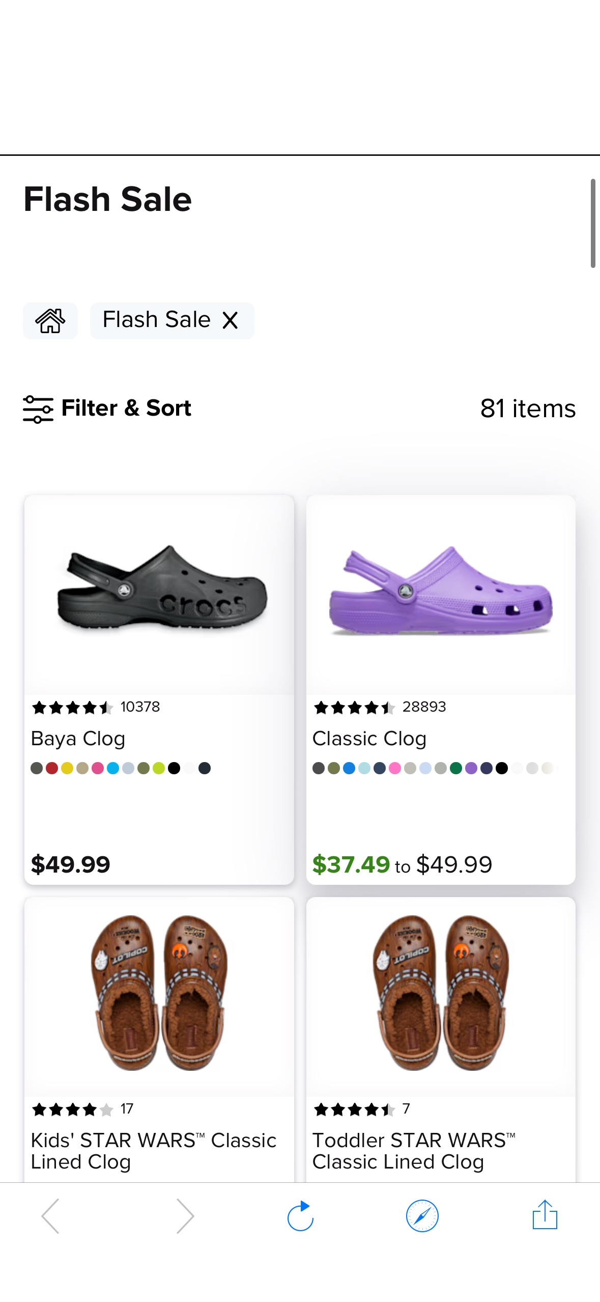 Crocs 2 for $50 Flash Sale is Back! Add two select pairs to your cart, and the discount will be applied automatically at checkout. Make sure to look for the wording “2 for $50 on select styles and col