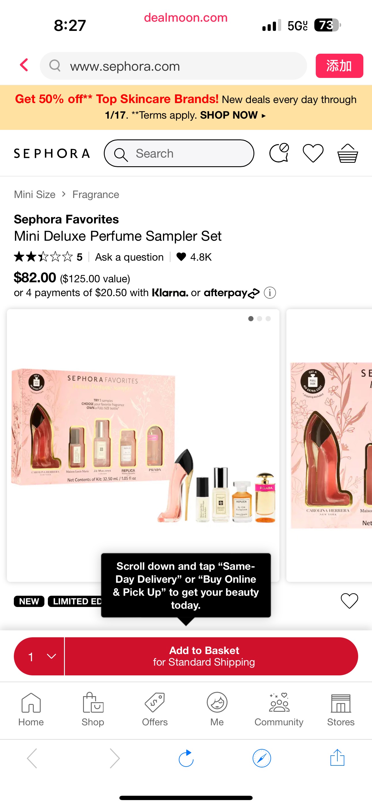 Mini Deluxe Perfume Sampler Set - Sephora Favorites | Sephora香水套装