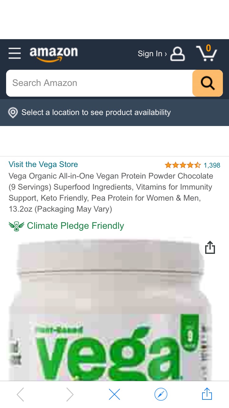 蛋白粉Amazon.com: Vega Organic All-in-One Vegan Protein Powder Chocolate (9 Servings) Superfood Ingredients,