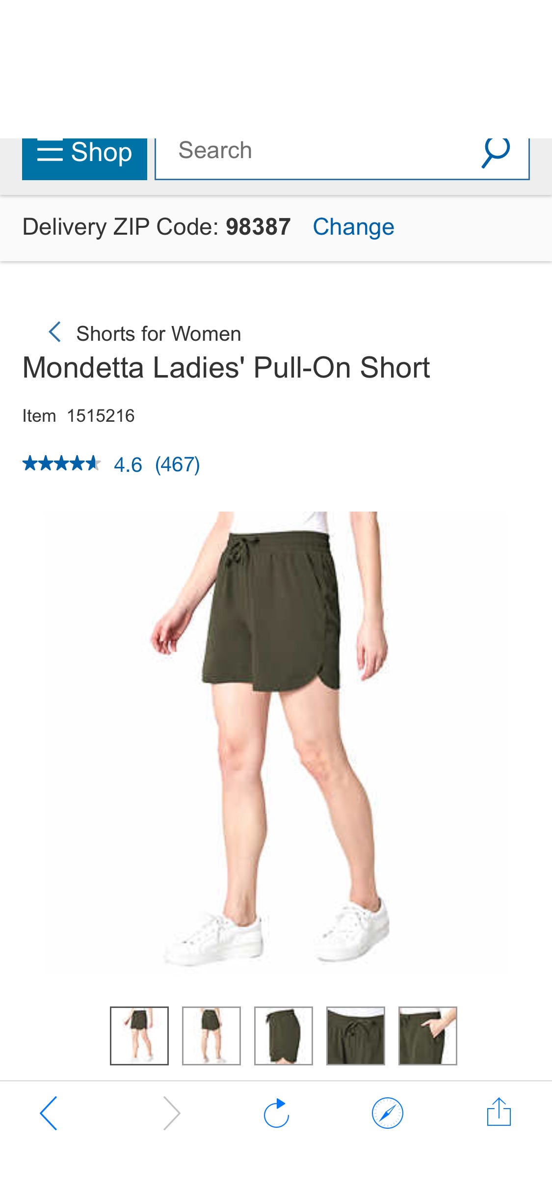 Costco mondetta 女士短褲Mondetta Ladies' Pull-On Short | Costco