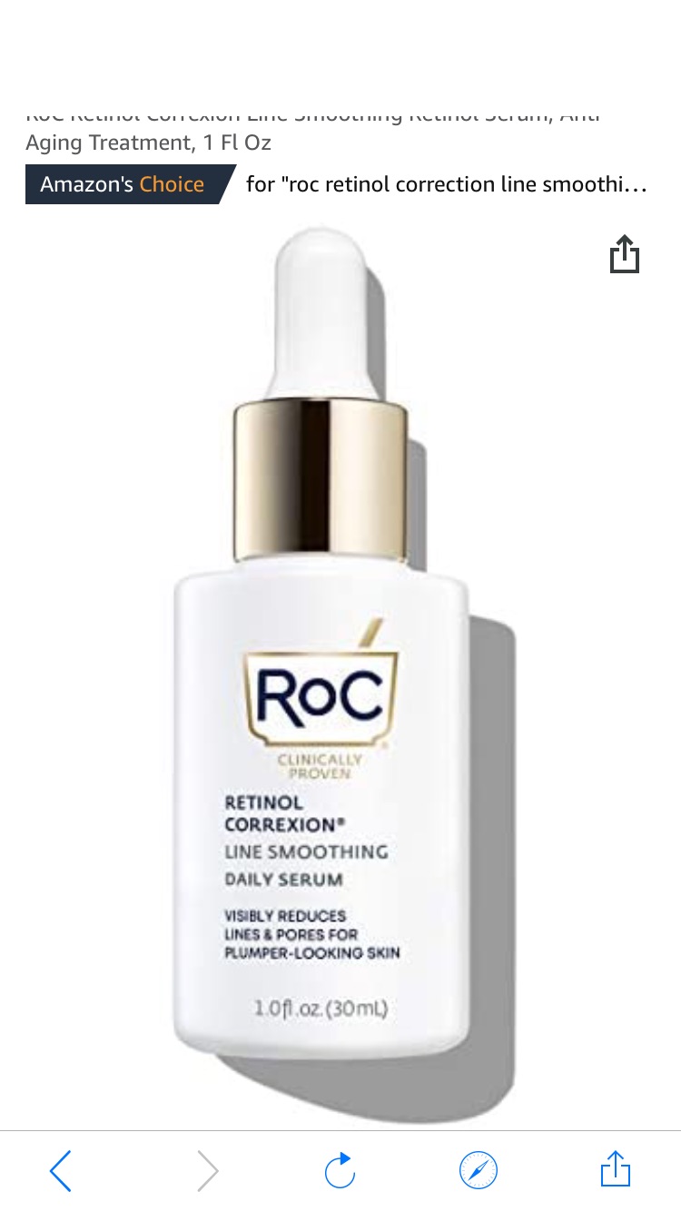 Amazon.com: RoC Retinol Correxion Line Smoothing Retinol Serum 视黄醇