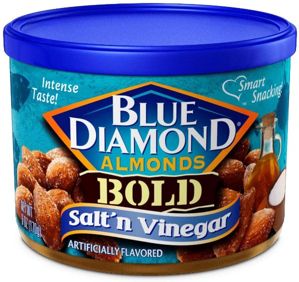 Blue Diamond Almonds 大杏仁 醋盐口味 6oz 12罐
