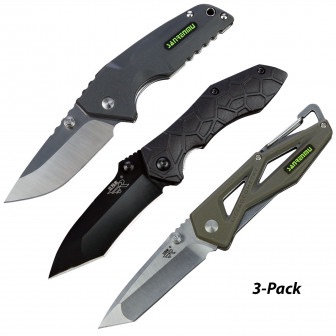 3-Pack: Sanrenmu Folding Pocket Knives | Field Supply