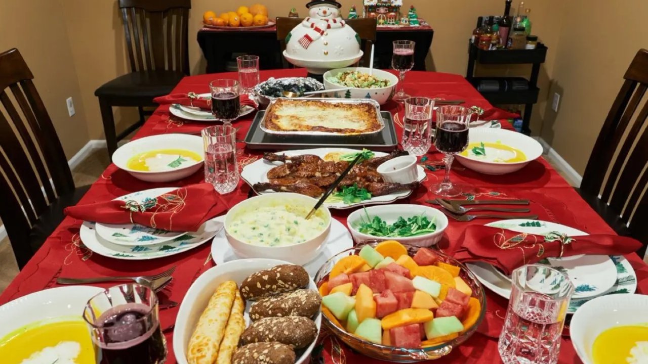 临时支楞的非传统感恩节大餐
