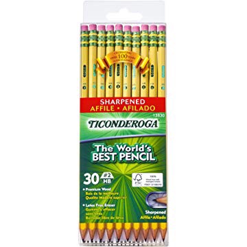 Ticonderoga Wood-Cased Graphite 铅笔
