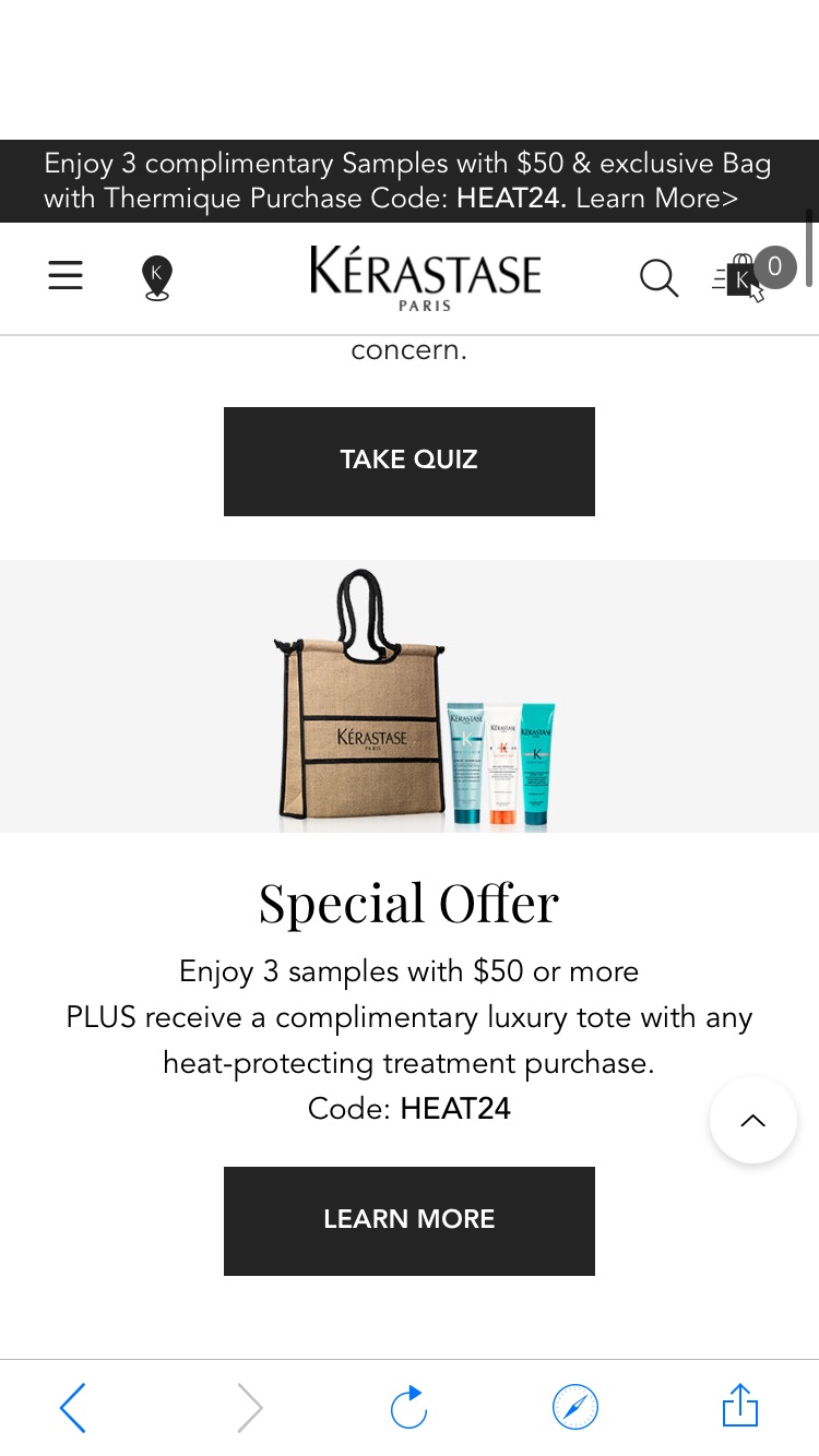 Enjoy 3 samples with $50 or more
PLUS receive a complimentary luxury tote with any heat-protecting treatment purchase.
Code: HEAT24