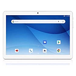 Android Tablet 10 inch, 2GB 32GB, Android 10.0, Quad Core Processor 1.6GHz, 1280x800 IPS HD Display, WiFi Tablet Bluetooth, Google GMS Certified, Dual Camera & Speaker, USB Type C, 6000mAh, Black