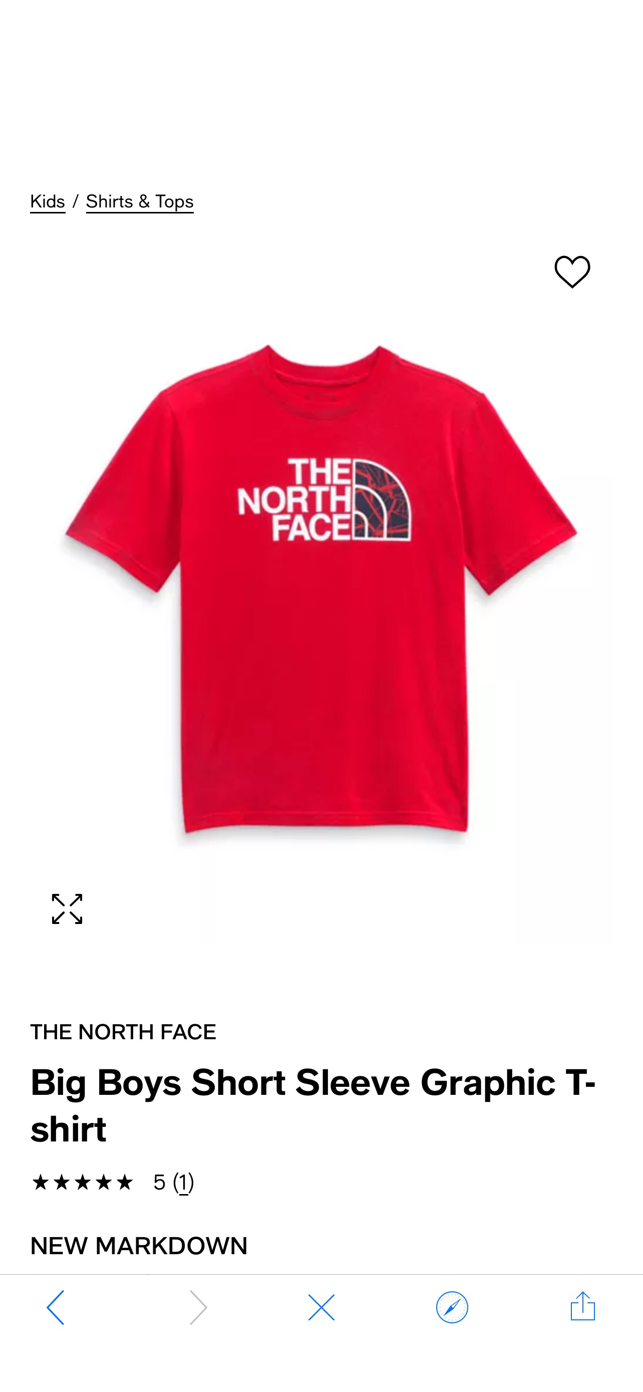The North Face Big Boys Short Sleeve Graphic T-shirt & Reviews - Shirts & Tops - Kids - Macy's