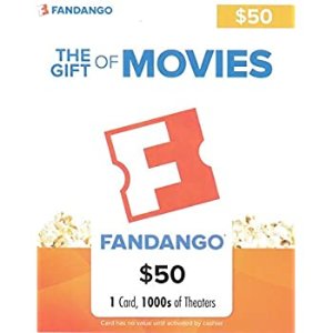 $39.5 Amazon.com: Fandango $50 Gift Card: Gift Cards礼卡