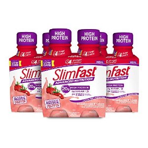 SlimFast 草莓奶油口味代餐奶昔11oz 12瓶