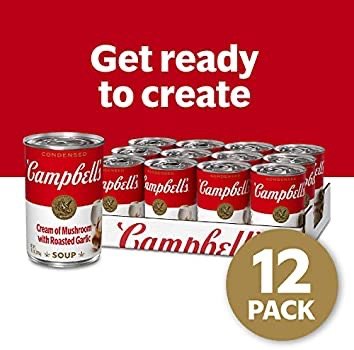 Campbell's 蒜香奶油蘑菇汤 10.5oz 12灌装
