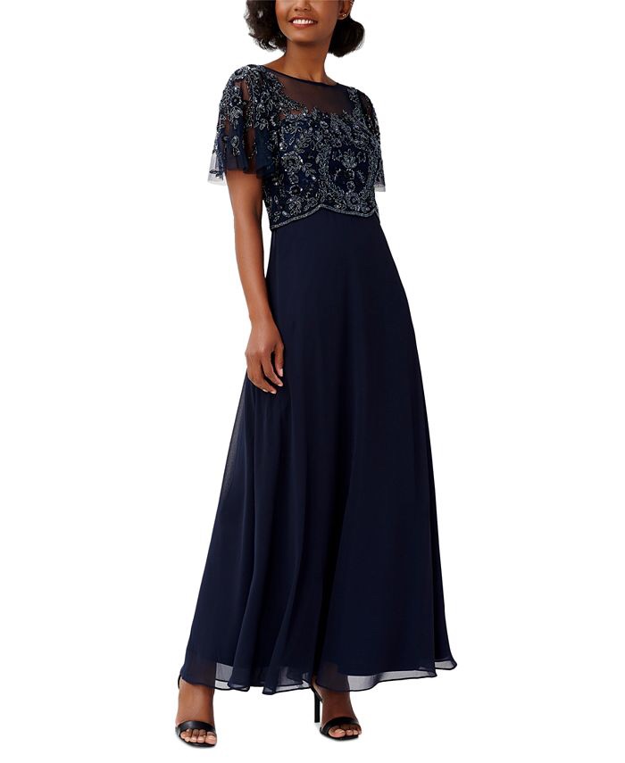 Adrianna Papell Women's Beaded Gown - Macy's