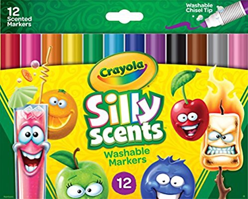 Crayola 香味可水洗的油性彩色笔12 支