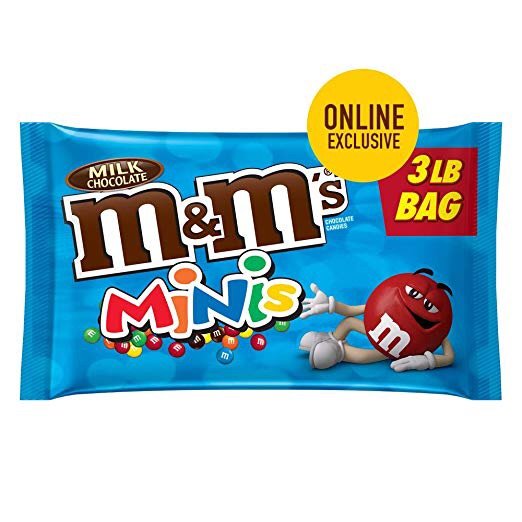 M&M'S Minis Milk Chocolate Candy 3-lb. Bulk Candy Bag