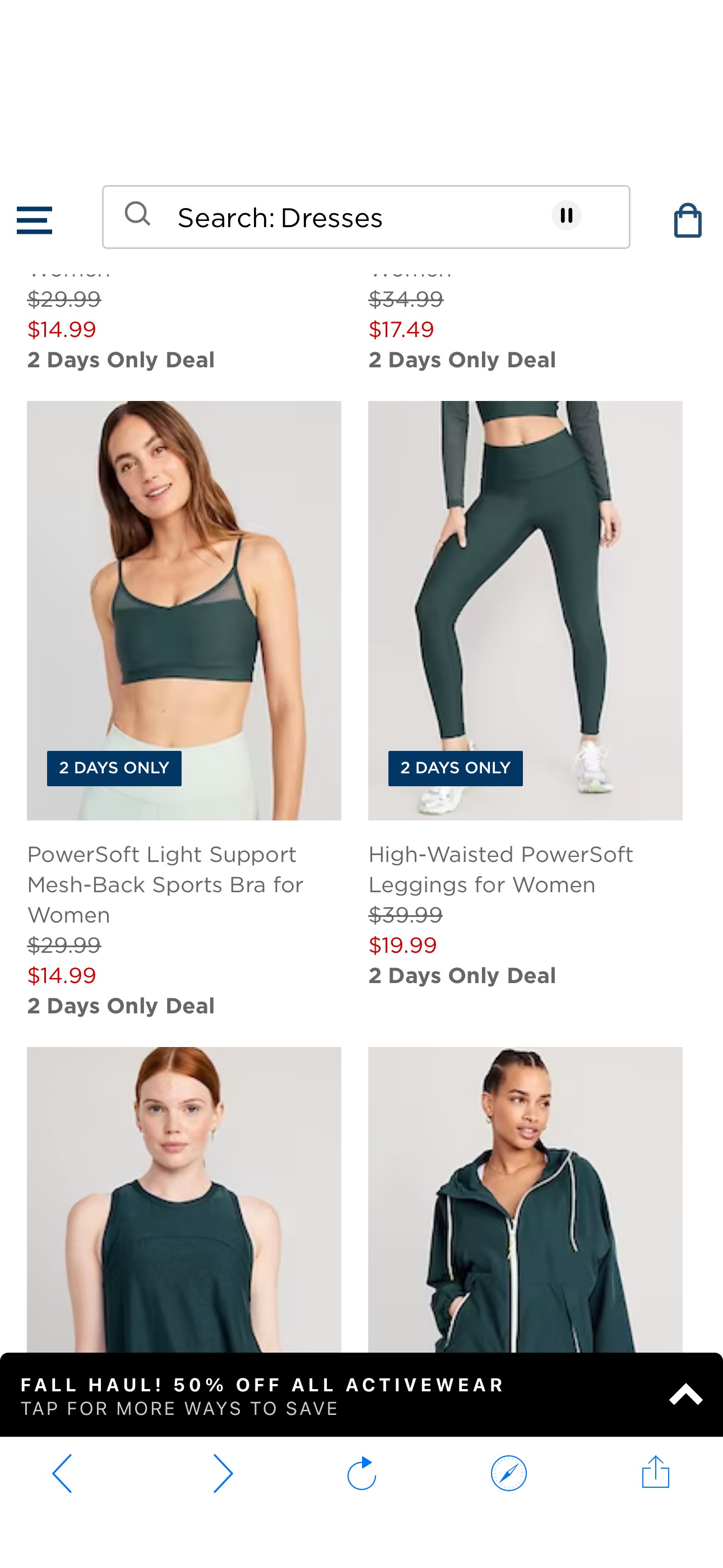 Women's Activewear & Workout Clothes | Old Navy 全场activewear五折
