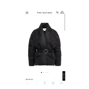 $214 Black Belted quilted shell jacket | FRAME | THE OUTNET
