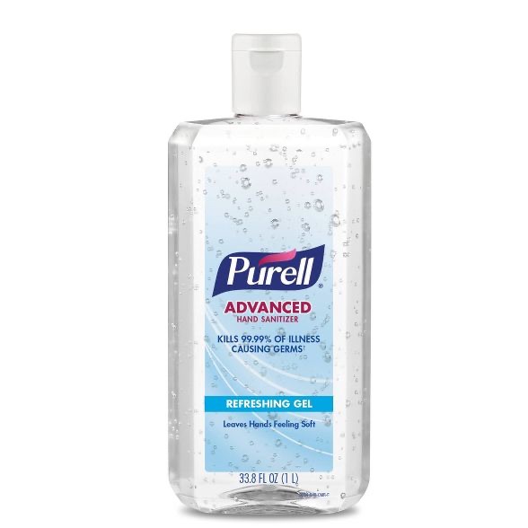 Purell免洗洗手液85折扣再减0.75刀，相当于7.3折，Purell Advanced Hand Sanitizer Refreshing Gel Pump Bottle - 33.8 Fl Oz : Target