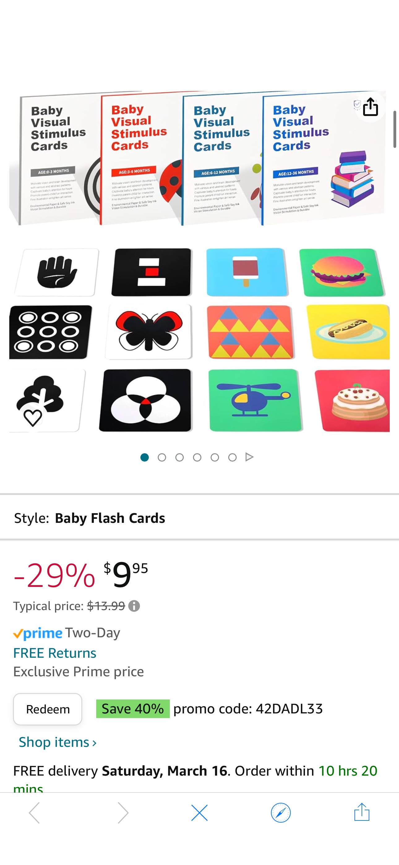 Amazon.com: TONZE Flash Cards Newborn Toys, Tummy Time Toys High Contrast Baby Toys 0-6 Months Black White Cards Montessori Toys for Babies 0-6 months Visual Stimulation Cards Brain Development 0-3-6-