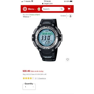 $30.4 Casio男士手表
