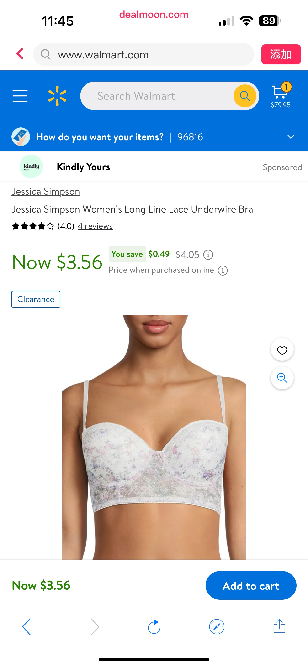 Jessica Simpson Women’s Long Line Lace Underwire Bra - Walmart.com女蕾丝文胸