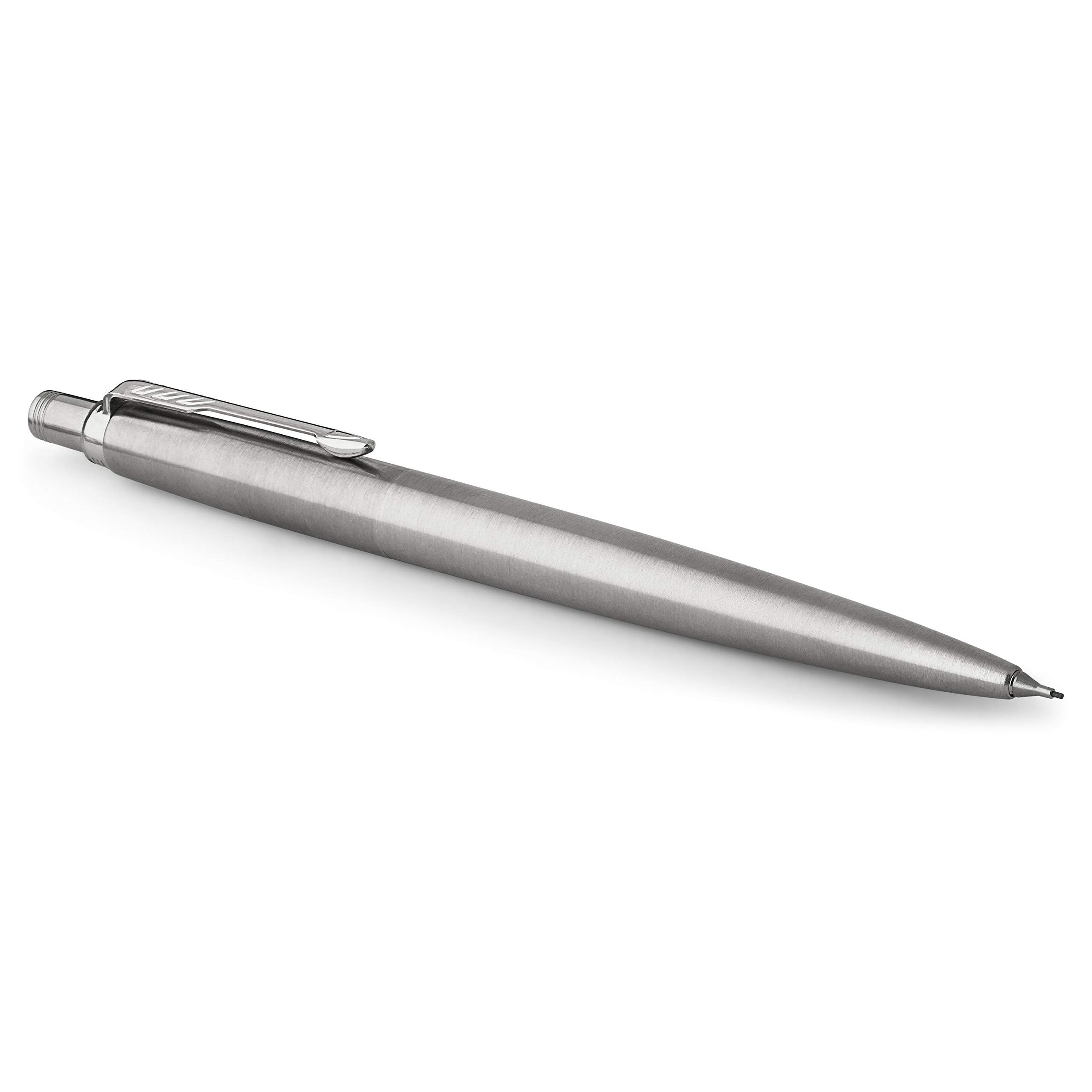 Amazon.com : Parker Mechanical Pencil, Jotter, Stainless Steel with Chrome Trim, Medium Point (0.5mm) : Office Products 不锈自动铅笔