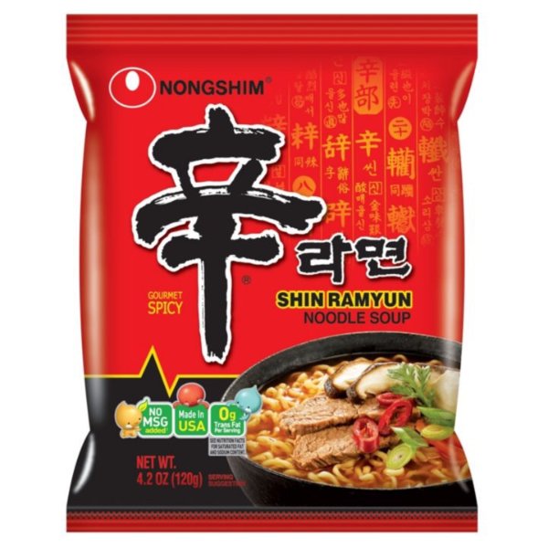 Nongshim Shin Ramyun Noodle Soup (4.2 oz. pkg., 16 ct.)
