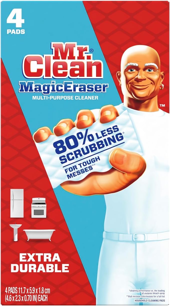 Mr. Clean Magic Eraser Extra Durable Scrubber & Cleaning Sponge 4ct. : Amazon.ca: Health & Personal Care