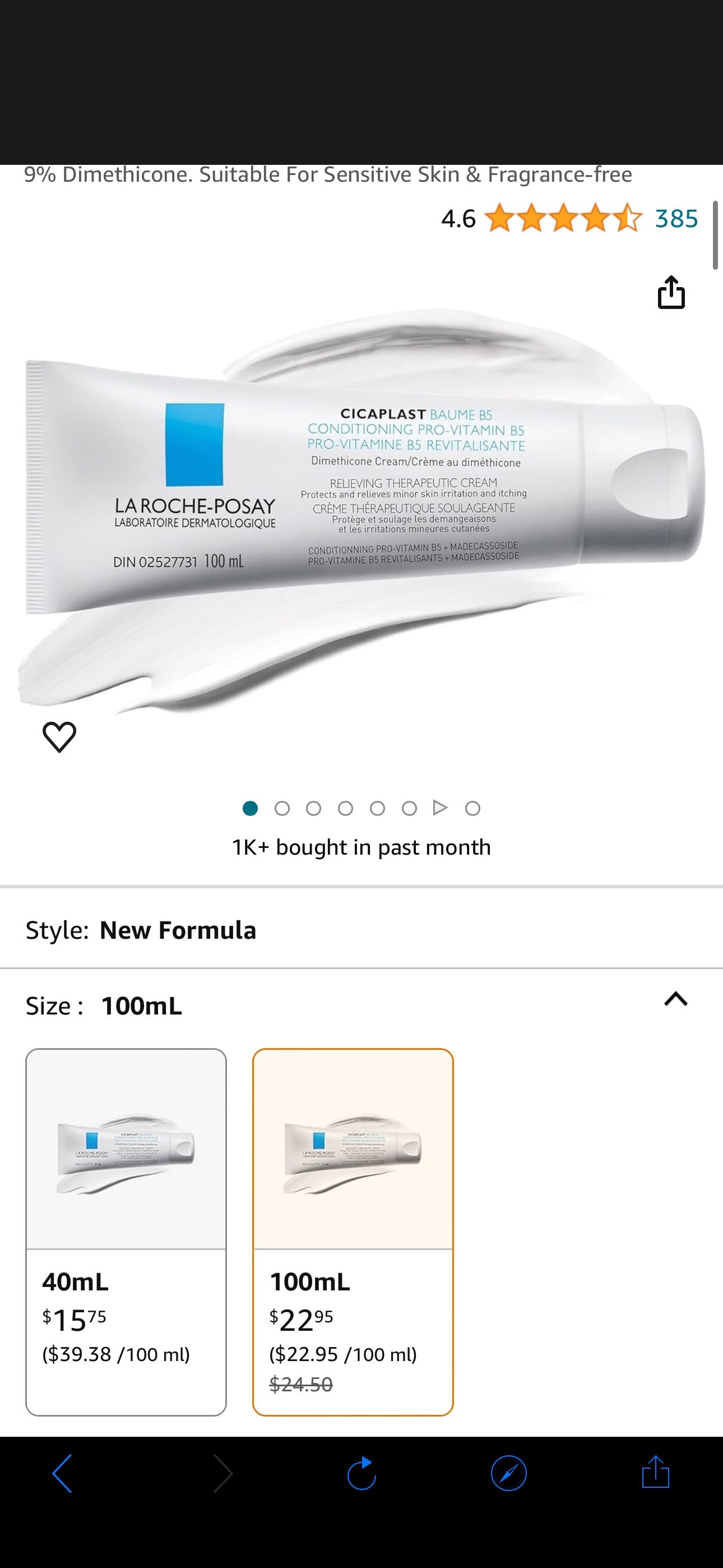 La Roche-Posay Cicaplast Baume B5 Dry Skin Repair Multipurpose Balm Moisturizer, For Babies, Children, Adolescents & Adults. Suitable For Sensitive Skin & Fragrance-free : Amazon.ca: Beauty & Personal