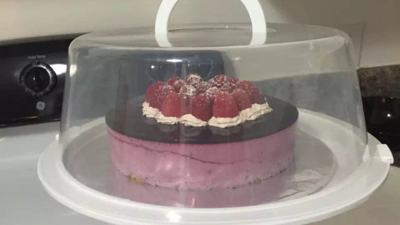 DIY（homemade)自己动手做—蓝莓慕斯蛋糕