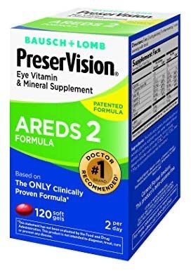 PreserVision AREDS 2 Vitamin & Mineral Supplement 120 Count Soft Gels