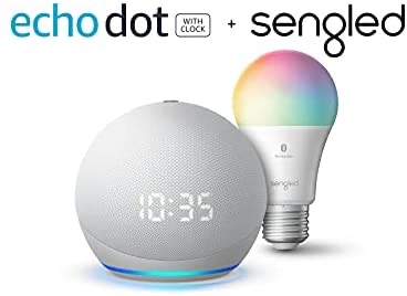 Echo Dot (4th Gen) 电子钟款，加智能灯泡