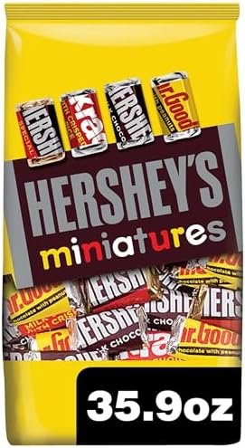HERSHEY'S Miniatures Assorted Chocolate, Easter Candy Party Pack, 35.9 oz