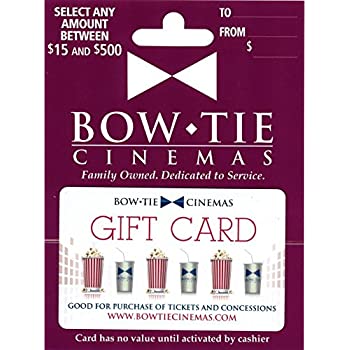 Amazon.com: Bow Tie Cinemas Gift Card $50: Gift Cards礼卡
