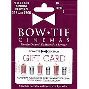 $39.5 Amazon.com: Bow Tie Cinemas Gift Card $50: Gift Cards礼卡