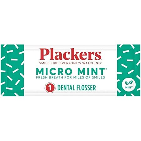 Plackers Micro 薄荷味牙线棒 独立包装 500支
