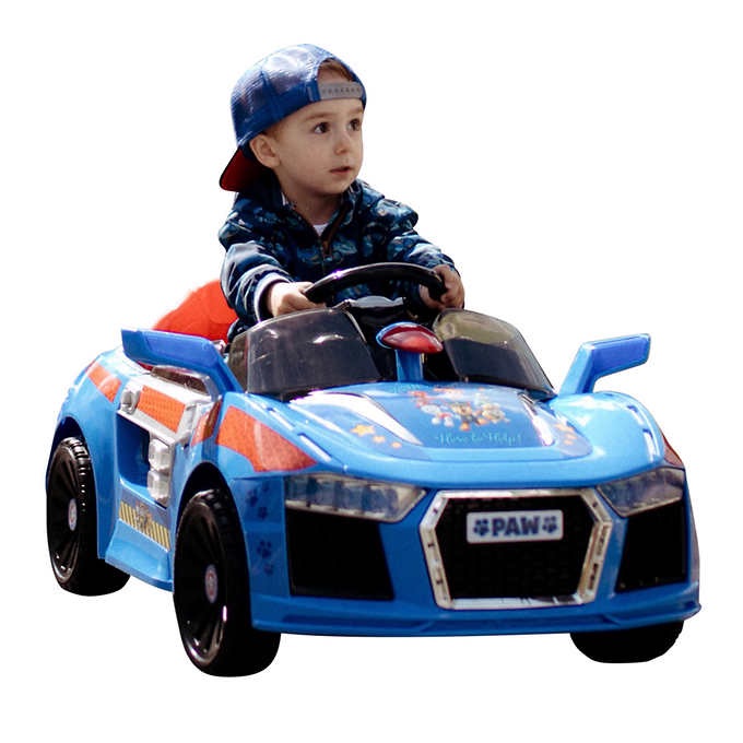 costco有儿童电动车特价。Paw Patrol E-Cruiser Ride-On Car, Blue | Costco