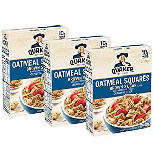 Quaker 红糖口味早餐方块麦片 14.5oz 3盒