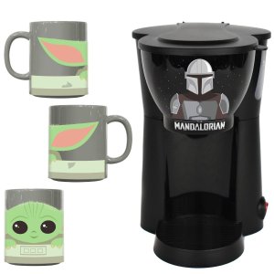 Uncanny Mandalorian Single Cup Coffee Maker with Mug