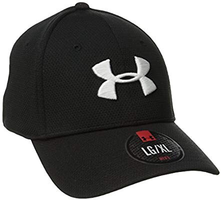Amazon.com: Under Armour Men's Blitzing II Stretch Fit Cap, Black /White, Medium/Large: UNDER ARMOUR: Sports & Outdoors帽子