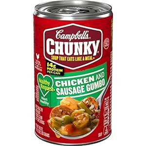Chunky Soup, Healthy Request Chicken and Sausage Gumbo, 18.8 Oz Can